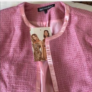 Naked wardrobe cropped tweed jacket